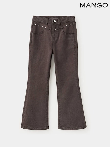 Brown - Mango Flared Jeans
