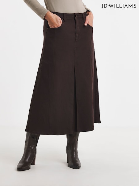 חום - Jd Williams A Line Denim Skirt