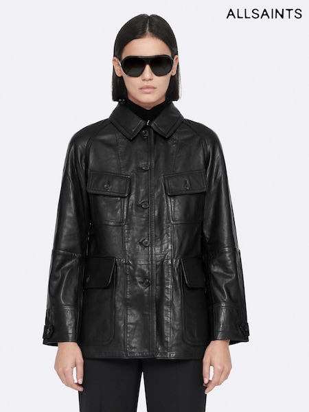 أسود - Allsaints Roiya Jacket