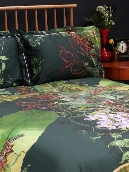 Timorous Beasties Set Of 2 Topical Tropical 220 Thread Count Pillowcases