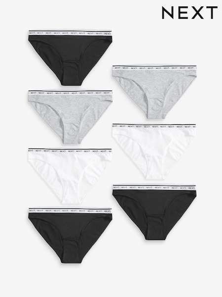 Черно-белый - Logo Knickers 7 Pack (284425) | €28