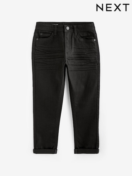 Black Tapered Fit Stretch Jeans (3-17yrs) (284458) | €3 - €5
