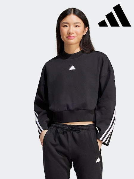adidas Black Sportswear Future Icons 3-Stripes Sweatshirt (284502) | €38