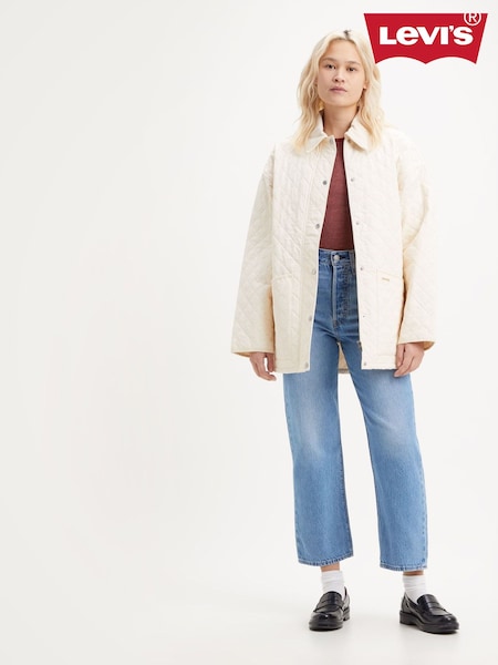 Levi's® In the Middle Ribcage 100% Cotton Straight Ankle Jeans (284595) | €56