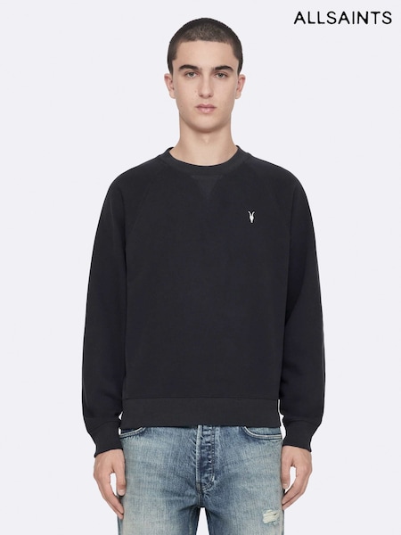Black - Regular Allsaints Harlow Crew Neck Sweat Top