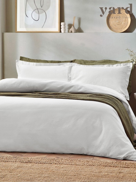 Yard Waffle Textured 100% Cotton Duvet Cover Set (284860) | ‏171‏₪ - ‏312‏ ₪