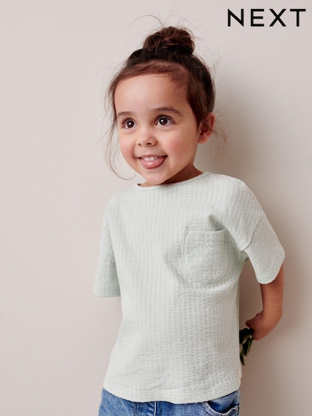 Blue Textured Pocket T-Shirt (3mths-7yrs) (286245) | €3 - €3.50