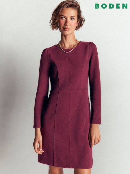 Purple - Boden Marla Panel Ottoman Dress
