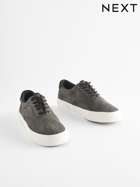 Black Washed Textile Trainers (287412) | €14