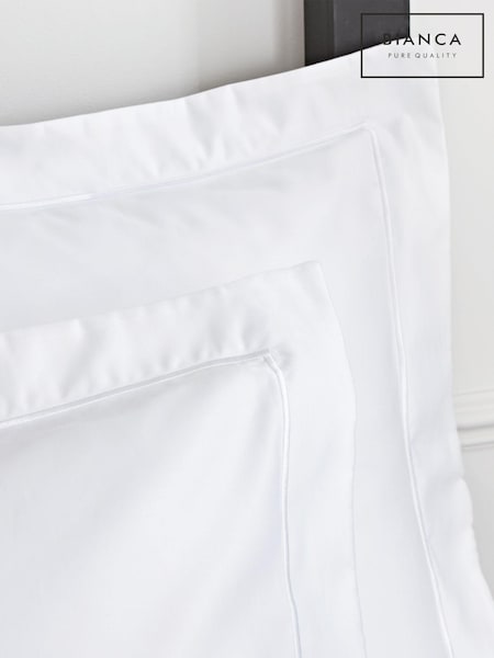 Bianca White Luxury 800 Thread Count 100% Cotton Sateen Oxford Pillowcase (287434) | €37