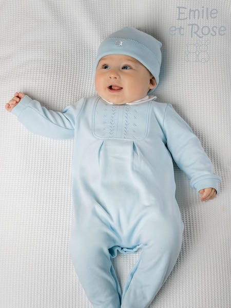 Emile et Rose 100% Cotton All in One With Embroidered Yoke & Hat (288197) | AED210