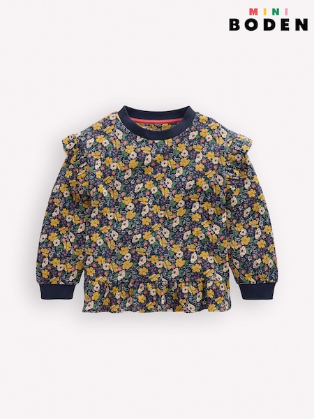 Azul - Boden Pretty Frill Sweatshirt