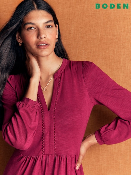 Rosso - Vestito a maniche lunghe Boden Naomi