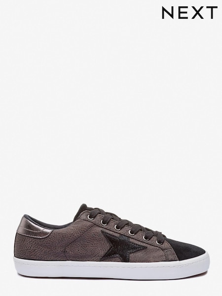 Black Regular/Wide Fit Forever Comfort® Star Lace-Up Trainers (288856) | €15