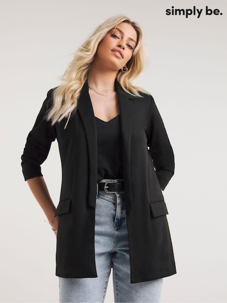 Negru - Sacou Simply Be Ponte (288993) | 227 LEI - 283 LEI