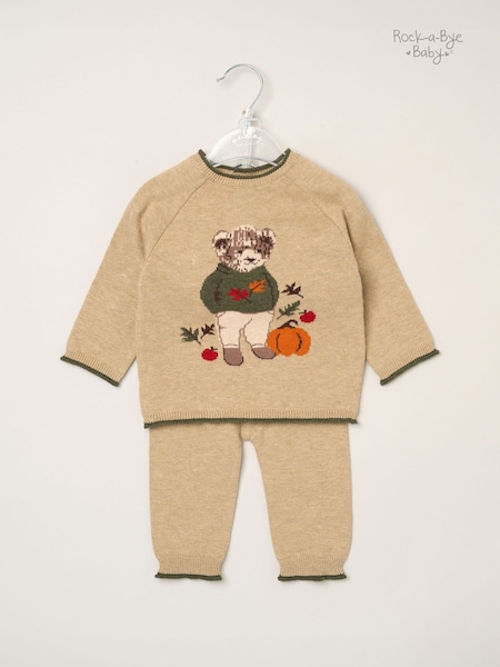 Hellbeige - Rock-a-bye Baby Boutique True Knit Jumper And Leggings Set