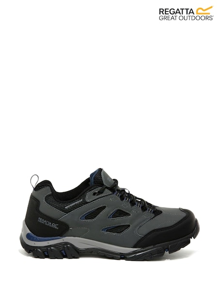 Grey - Regatta Mens Holcombe IEP Low Waterproof Walking Trainers (289188) | 263 LEI