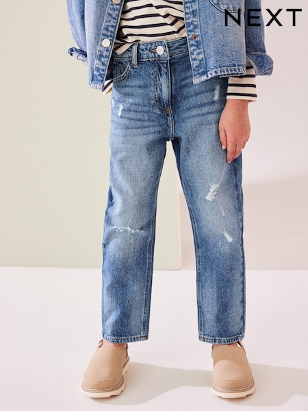Mittelblau - Mom Jeans with Stretch (3-16yrs) (289297) | 16 € - 21 €