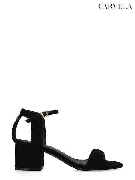 Carvela Kiki 50 Black Sandals (289417) | 490 QAR
