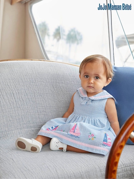JoJo Maman Bébé Sailboat Baby Dress With Knickers (290222) | ‏151 د.إ.‏