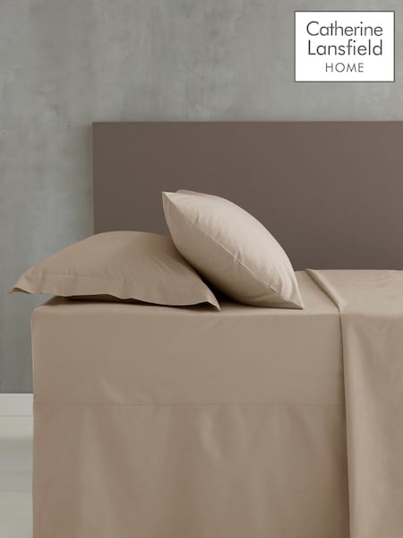 Catherine Lansfield Natural Percale Extra Deep Fitted Sheet (290662) | 79 QAR - 84 QAR
