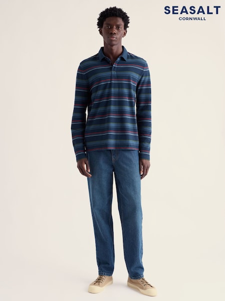 Blue - Regular Seasalt Cornwall Shoreman Printed Shirt