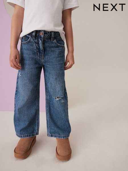 שטיפה כהה - Wide Leg Jeans (3-16yrs) (290913) | ‏67‏₪ - ‏88‏ ₪