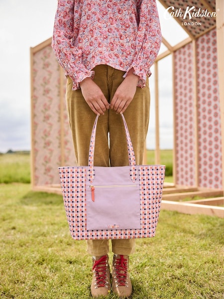 Cath Kidston Pink Check Large Tote Bag (290915) | €43.50