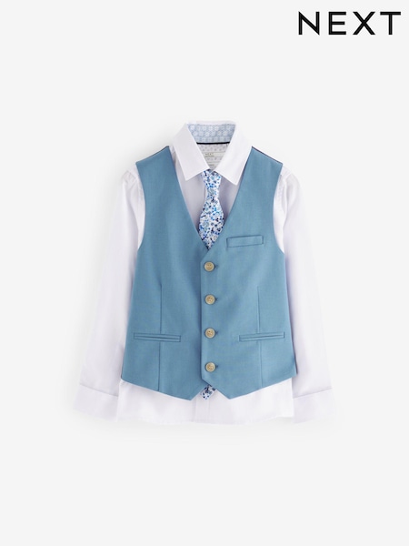 Bleu clair/blanc - Ensemble Gilet (12mois-16ans) (291200) | € 14 - € 18