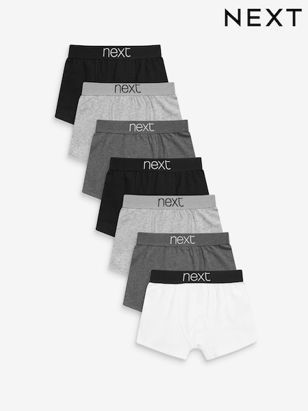 أسود وأبيض - 7 Pack Trunks (2-16yrs) (291819) | ‏10 ر.ع.‏ - ‏12 ر.ع.‏