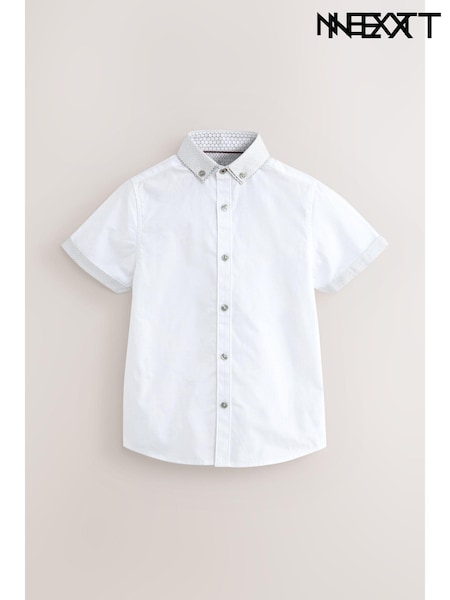White Short Sleeve Smart Shirt (3-16yrs) (292067) | €9 - €12.50