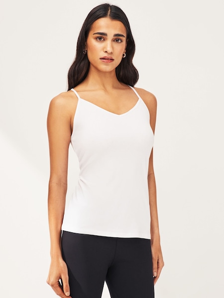 White V-Neck Thin Strap Vest (292241) | €8.50