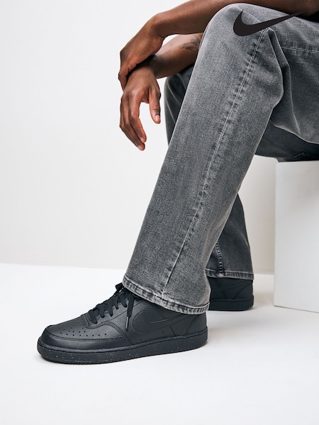 Musta/Musta - Nike Court Vision Low Trainers (292719) | €118