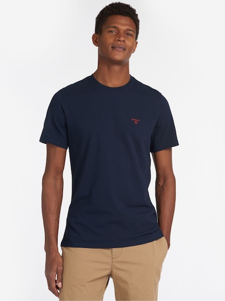 Barbour® Navy Mens 100% Cotton Sports T-Shirt (293256) | €52