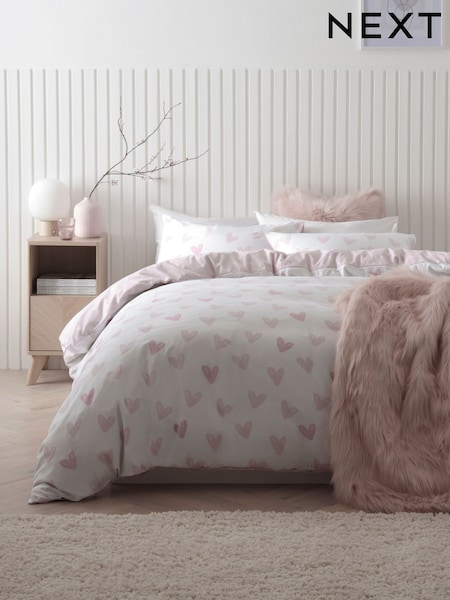 Heart Reversible Duvet Cover And Pillowcase Set (293311) | ‏7 ر.ع.‏ - ‏14 ر.ع.‏
