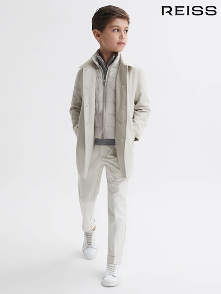 Reiss Stone Perrin Junior Trench With Funnel-Neck Insert (293620) | €70