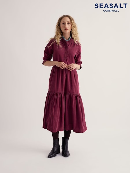 Lila - Seasalt Cornwall Feather Star Cord-Kleid