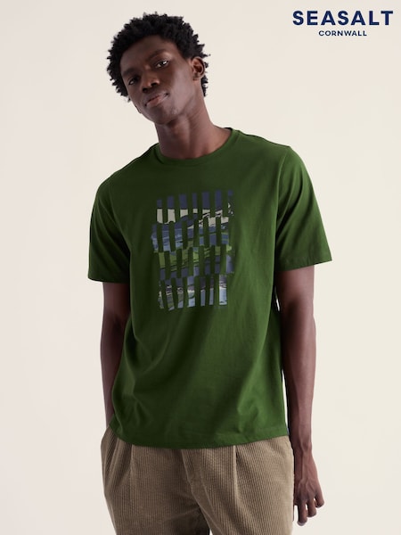 Grön - Regular Seasalt Cornwall Midwatch T-shirt