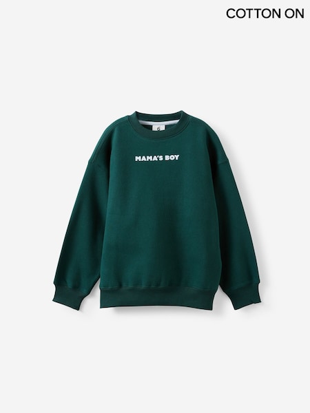 Green - Cotton On Sammy Oversize Fleece Jumper