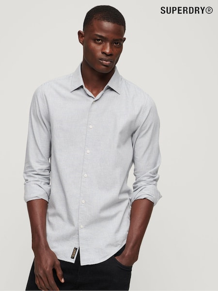 Superdry Grey Long Sleeved Cotton Smart Shirt (294614) | €24