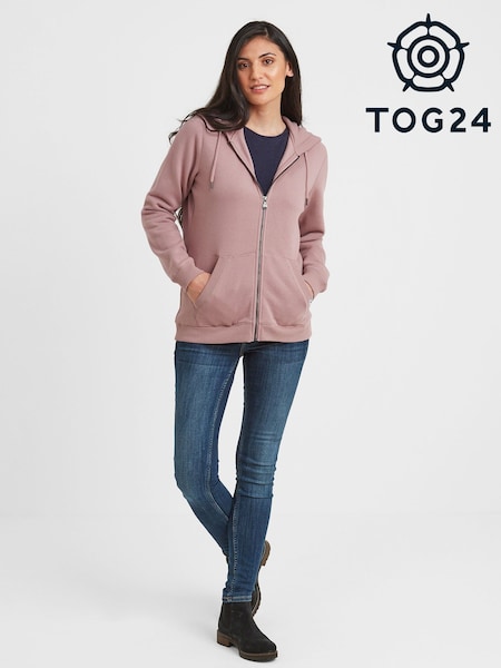 ורוד - Tog 24 Grey Mia Zip Up Hoodie (294824) | ‏201‏₪