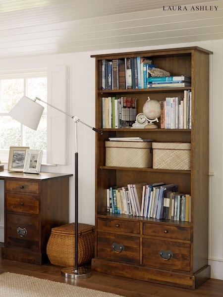 Laura Ashley Dark Chestnut Garrat 4 Drawer Single Bookcase (294998) | €1,354.50