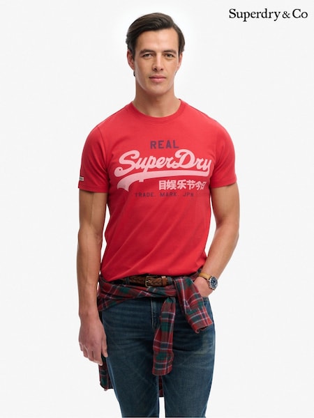 Red - Regular Superdry Vintage Logo Classic T-shirt