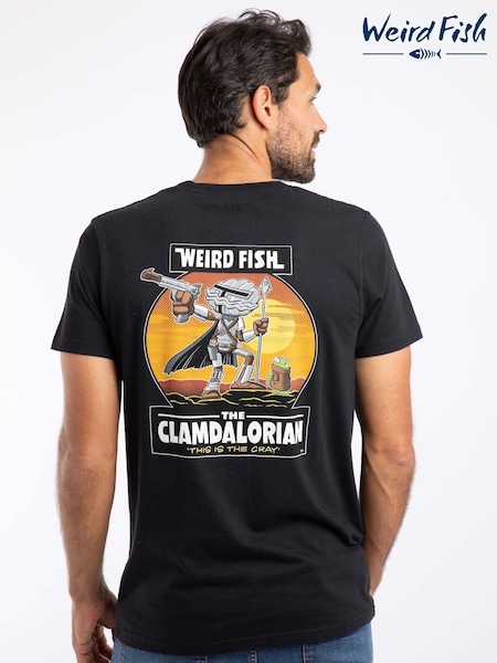 Melns - Regular Weird Fish The Clamdalorian Back Print Artist T-shirt