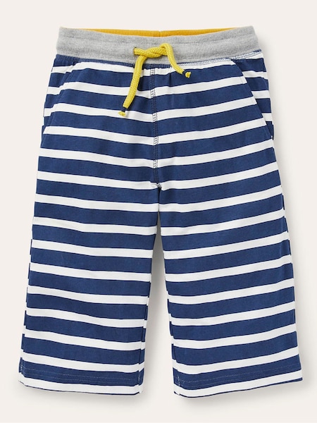 Boden Stripe Blue 100% Cotton Jersey Baggies Shorts (295532) | AED61 - AED73