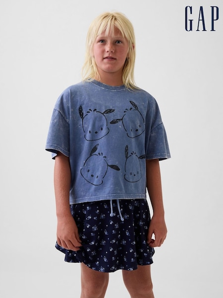 Blue Pochacco - Gap Oversized Boxy Graphic T-shirt (4-13yrs)
