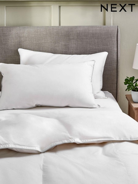 Set of 2 Medium 100% Cotton Duck Feather And Down Pillows (296130) | $59
