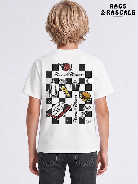 White - Rags & Rascals Disney Toy Story Outta This World T-shirt