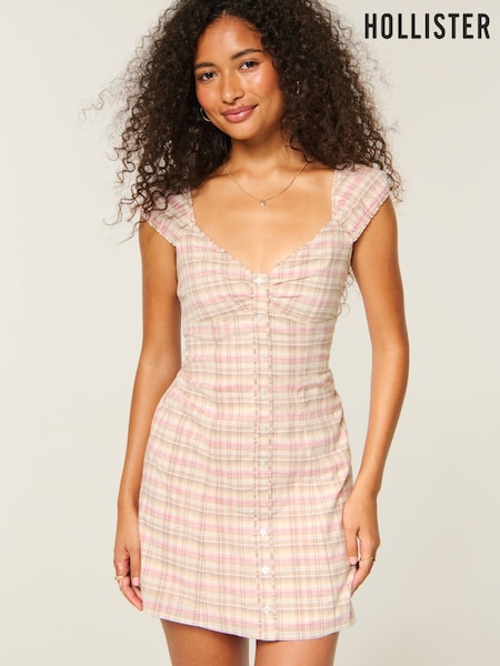 Қоңыр - Hollister Cap Sleeve Mini Dress