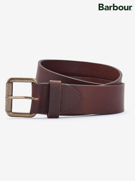 Barbour® Brown Matt Leather Belt (297265) | €47